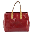 LOUIS VUITTON Monogram Vernis Reade PM Hand Bag Pomme D'amour M91990 Auth ka2730-13