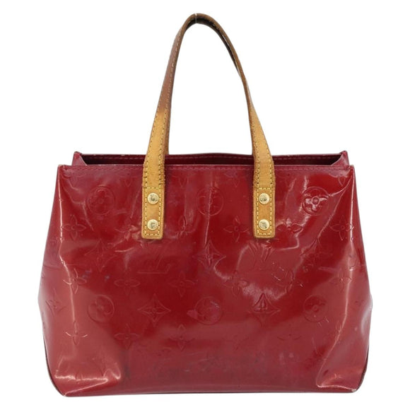 LOUIS VUITTON Monogram Vernis Reade PM Hand Bag Pomme D'amour M91990 Auth ka2730