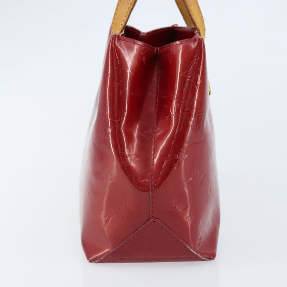 LOUIS VUITTON Monogram Vernis Reade PM Hand Bag Pomme D'amour M91990 Auth ka2730