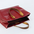 LOUIS VUITTON Monogram Vernis Reade PM Hand Bag Pomme D'amour M91990 Auth ka2730-6