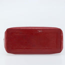 LOUIS VUITTON Monogram Vernis Reade PM Hand Bag Pomme D'amour M91990 Auth ka2730-5