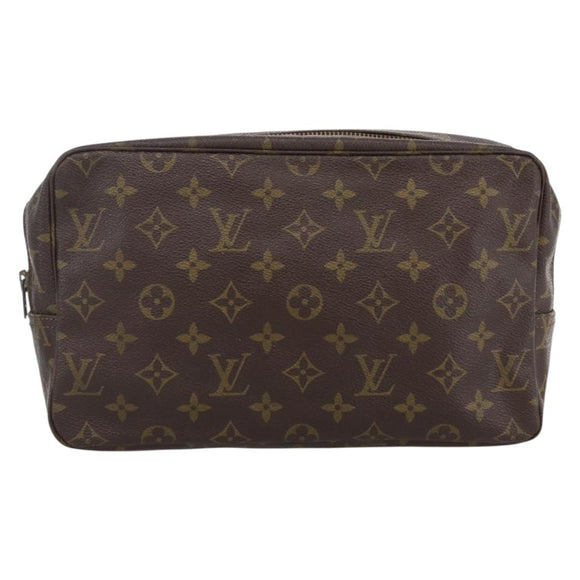 LOUIS VUITTON Monogram Trousse Toilette 28 Clutch Bag M47522 LV Auth ka2733