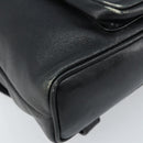 GUCCI Bamboo Backpack Leather Black Gold 003 1705 0030 Auth ka2738-13