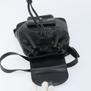 GUCCI Bamboo Backpack Leather Black Gold 003 1705 0030 Auth ka2738-17