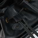 GUCCI Bamboo Backpack Leather Black Gold 003 1705 0030 Auth ka2738-18