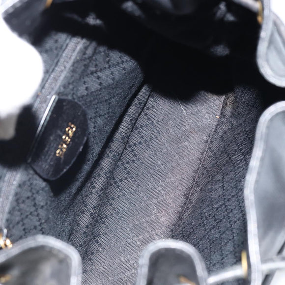GUCCI Bamboo Backpack Leather Black Gold 003 1705 0030 Auth ka2738