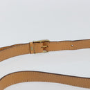 CELINE Macadam Canvas Shoulder Bag PVC Leather Brown Gold Auth ka274-8