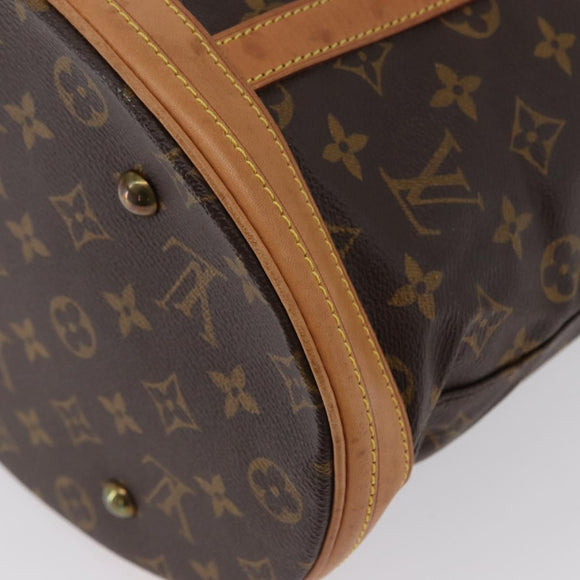 LOUIS VUITTON Monogram Bucket GM Schultertasche M42236 LV Auth ka2749