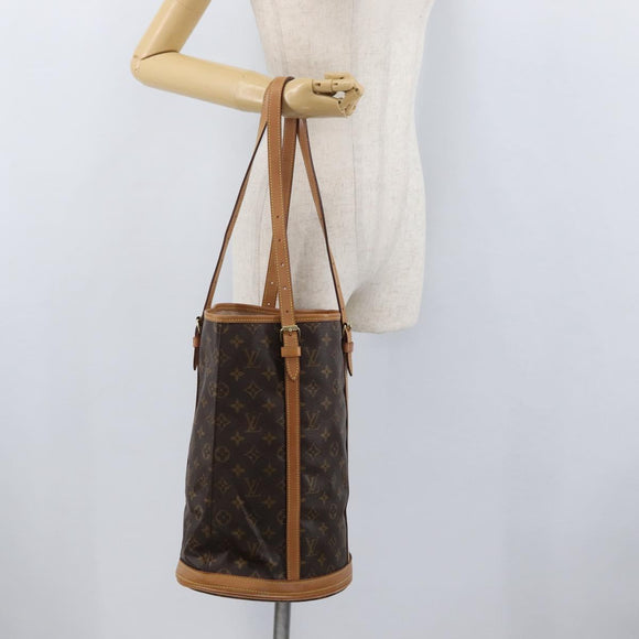 LOUIS VUITTON Monogram Bucket GM Schultertasche M42236 LV Auth ka2749