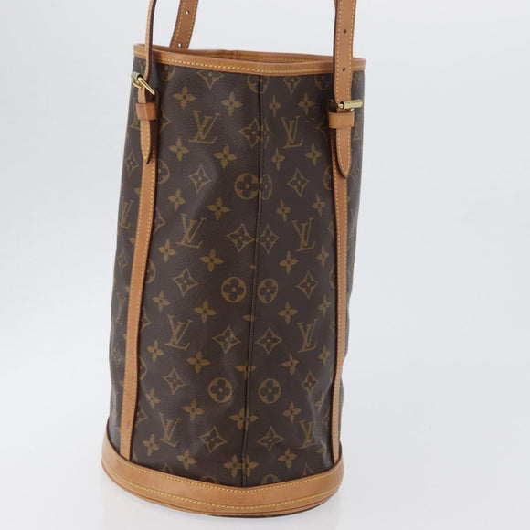 LOUIS VUITTON Monogram Bucket GM Schultertasche M42236 LV Auth ka2749