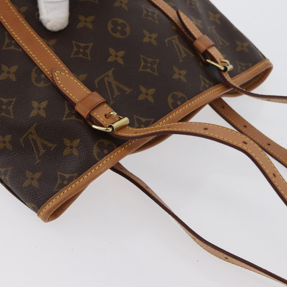 LOUIS VUITTON Monogram Bucket GM Schultertasche M42236 LV Auth ka2749