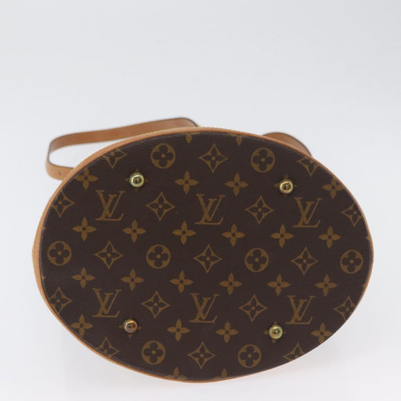 LOUIS VUITTON Monogram Bucket GM Schultertasche M42236 LV Auth ka2749