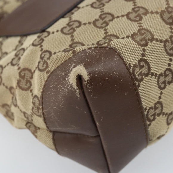 GUCCI GG Canvas Tote Bag Beige 28898 Auth ka2752