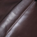 BALLY Shoulder Bag Leather Dark Brown Gold Auth ka2757-12