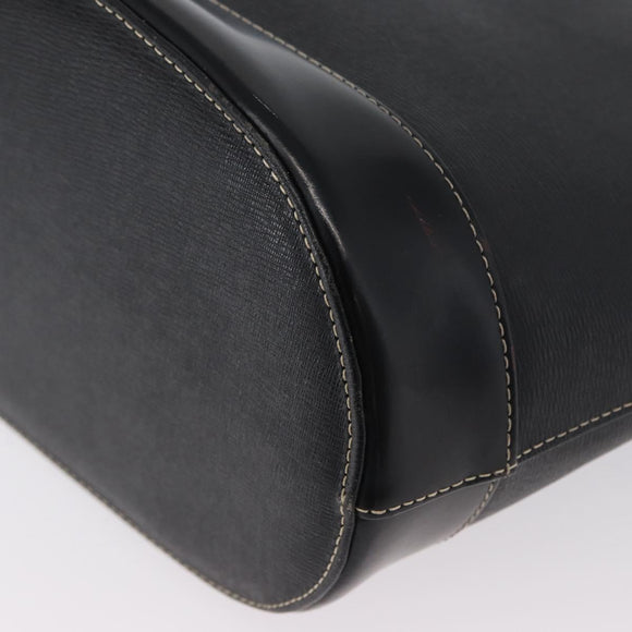 BURBERRY Tragetasche Leder Schwarz Gold Original ka2760