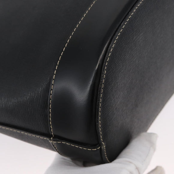 BURBERRY Tragetasche Leder Schwarz Gold Original ka2760