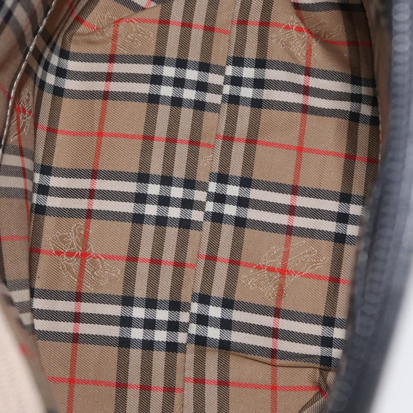 BURBERRY Tragetasche Leder Schwarz Gold Original ka2760