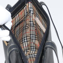 BURBERRY Tragetasche Leder Schwarz Gold Original ka2760-18