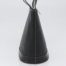 BURBERRY Tragetasche Leder Schwarz Gold Original ka2760-4