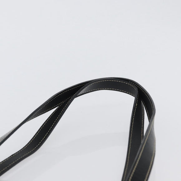BURBERRY Tragetasche Leder Schwarz Gold Original ka2760