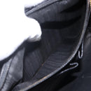 CELINE Horsebit Shoulder Bag Leather Black Gold Auth ka2765-22