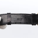 CELINE Horsebit Shoulder Bag Leather Black Gold Auth ka2765-12