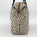 GUCCI GG Plus Supreme Web Sherry Line Tote Bag PVC Beige Red Green Auth ka2768-4