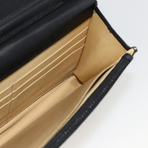 CHANEL Matelasse Chain Shoulder Bag Lamb Skin Black Gold CC Auth ka2771A