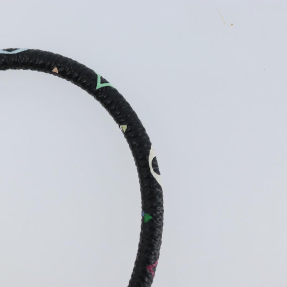 LOUIS VUITTON Multicolor Bra Rubbed Lach It Bracelet Black M6603F Auth ka2772M