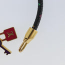 LOUIS VUITTON Multicolor Bra Rubbed Lach It Bracelet Black M6603F Auth ka2772M-11