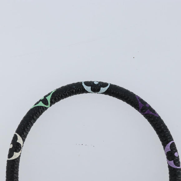 LOUIS VUITTON Multicolor Bra Rubbed Lach It Bracelet Black M6603F Auth ka2772M