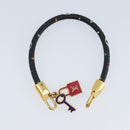LOUIS VUITTON Multicolor Bra Rubbed Lach It Bracelet Black M6603F Auth ka2772M-7