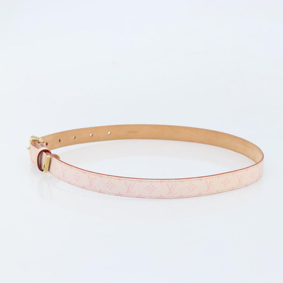 LOUIS VUITTON Monogram Cherry Blossom Ceinture Belt 33.1"" M9273W Auth ka2773V