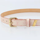 LOUIS VUITTON Monogram Cherry Blossom Ceinture Belt 33.1"" M9273W Auth ka2773V-5