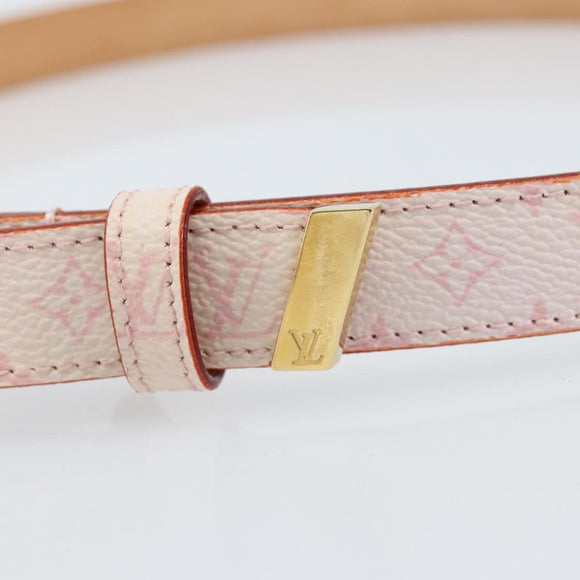 LOUIS VUITTON Monogram Cherry Blossom Ceinture Belt 33.1"" M9273W Auth ka2773V