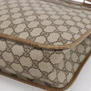 GUCCI GG Supreme Tote Bag PVC Beige Gold Auth ka2776-9