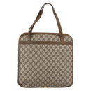 GUCCI GG Supreme Tote Bag PVC Beige Gold Auth ka2776-2