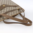 GUCCI GG Supreme Tote Bag PVC Beige Gold Auth ka2776-7