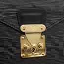 LOUIS VUITTON Epi Porte Documents・Senatur Briefcase Black M54452 Auth ka2779-12