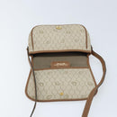 Christian Dior Honeycomb Canvas Shoulder Bag PVC Beige Gold Auth ka2785-15