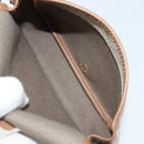 Christian Dior Honeycomb Canvas Shoulder Bag PVC Beige Gold Auth ka2785-17