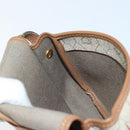 Christian Dior Honeycomb Canvas Shoulder Bag PVC Beige Gold Auth ka2785-18
