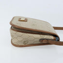 Christian Dior Honeycomb Canvas Shoulder Bag PVC Beige Gold Auth ka2785-4