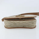 Christian Dior Honeycomb Canvas Shoulder Bag PVC Beige Gold Auth ka2785-9