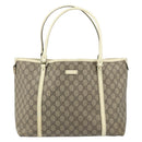 GUCCI GG Supreme Tote Bag PVC Beige Gold 197953 Auth ka2787-2