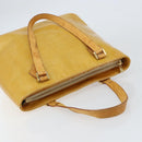 LOUIS VUITTON Monogram Vernis Houston Hand Bag Beige M91004 LV Auth ka279-6