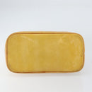 LOUIS VUITTON Monogram Vernis Houston Hand Bag Beige M91004 LV Auth ka279-5