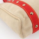 LOUIS VUITTON Antigua Cabas MM Tote Bag Canvas Beige Red M40035 LV Auth ka2790-16