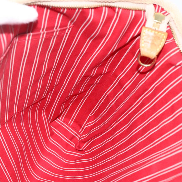 LOUIS VUITTON Antigua Cabas MM Tote Bag Canvas Beige Red M40035 LV Auth ka2790
