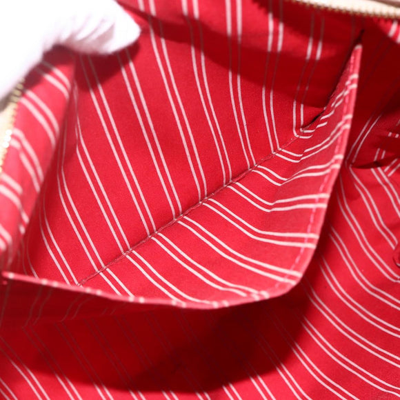 LOUIS VUITTON Antigua Cabas MM Tote Bag Canvas Beige Red M40035 LV Auth ka2790